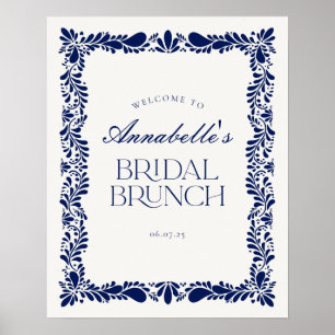 Poster Azulejo de Talavera Fiesta Bridal Brunch