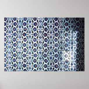 Póster Azulejo do Moorish, o palácio, Sintra, Portugal