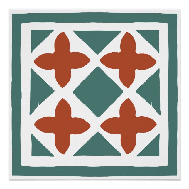 Póster Azulejos Andaluzes 15 (Frente)