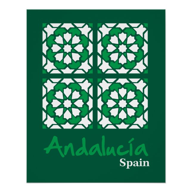 Póster Azulejos Andaluzes 2 (Frente)