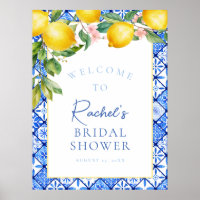 Azulejos Azuis da Sicília Lemons - Boas-vindas