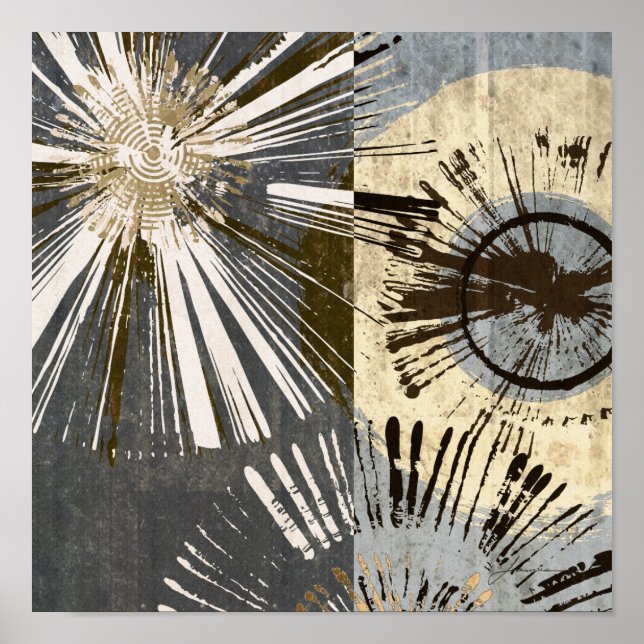 Poster Azulejos de explosão I (Frente)