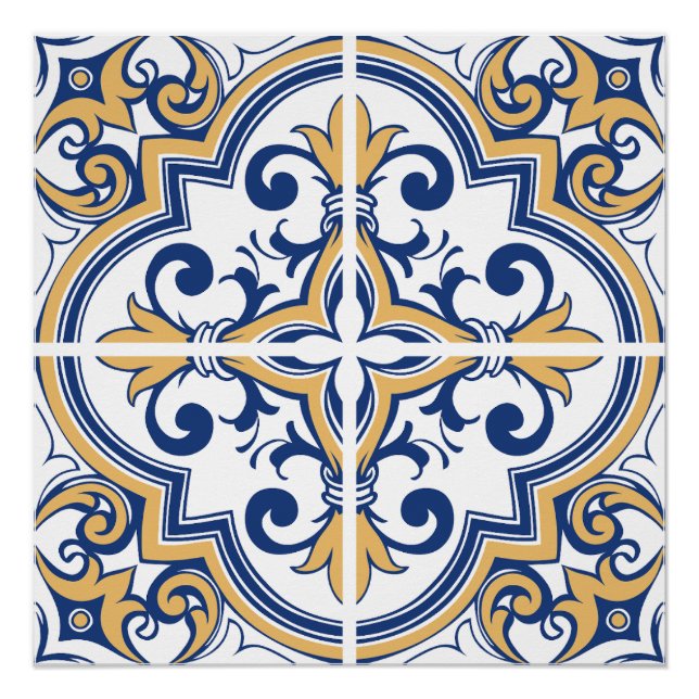 Póster Azulejos em português 1 (Frente)