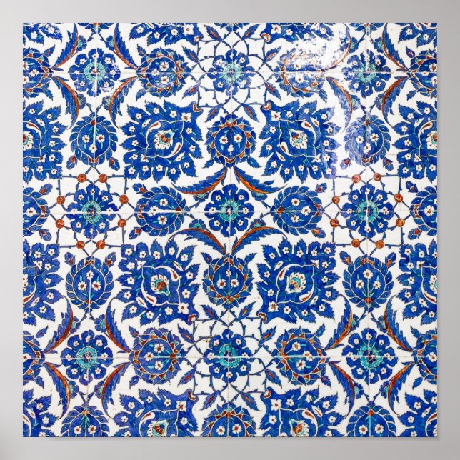 Póster Azulejos Iznik (Frente)