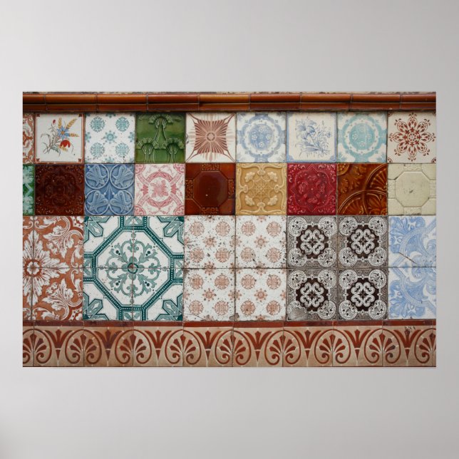 Poster Azulejos Portugueses (Frente)