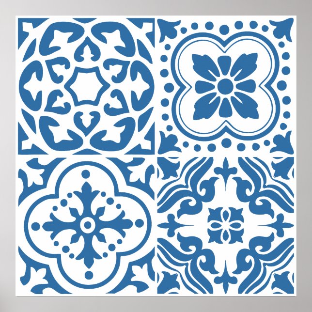 Poster Azulejos portugueses 2 (Frente)