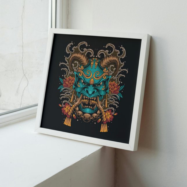 Poster Azure Oni Mask (Criador carregado)