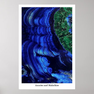 Póster Azurite e Malaquite