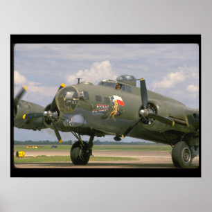 Póster B17 close up, planos dianteiros de Left_WWII