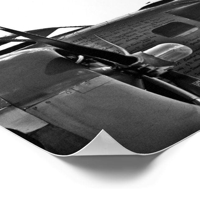 Póster B17 WW2 Raros (Borda)