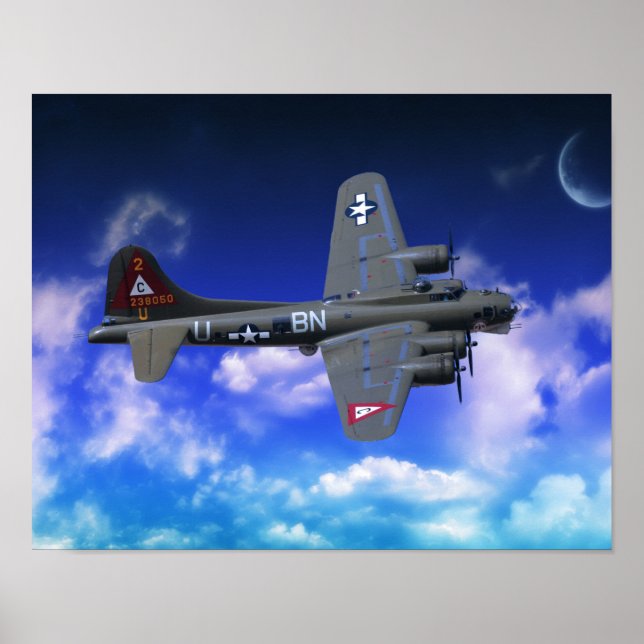 Poster B-17 Fortaleza Voadora (Frente)