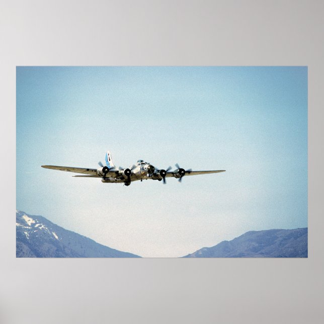 Poster B-17 Fortaleza Voadora (Frente)
