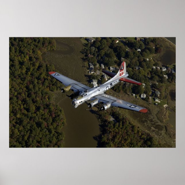 Póster B-17 Fortaleza Voadora (Frente)