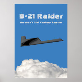 Poster B-21 Bombeiro Furtivo Raider
