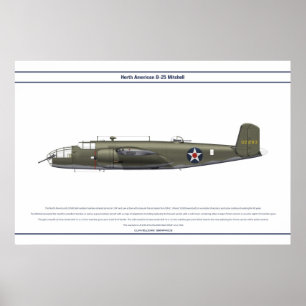 Póster B-25 EUA Doolittle