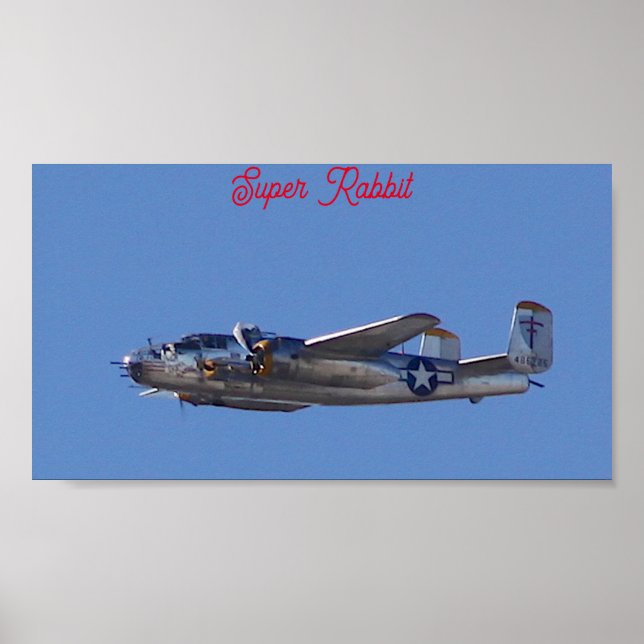 Poster B-25 Super Rabbit  (Frente)