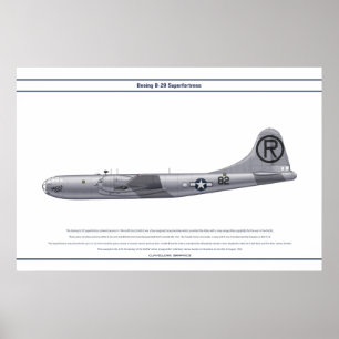 Póster B-29 EUA Enola Gay