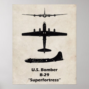 Poster B-29 Superfortaleza