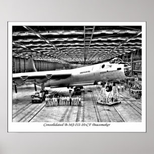 Poster B-36 Aeronaves de qualidade "Peacemaker" poster/im