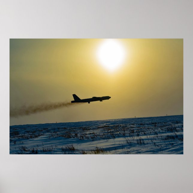 Poster B-52 Esttratofortaleza na neve (Frente)