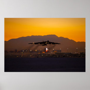 Poster B- 52 Stratofortress Sunset