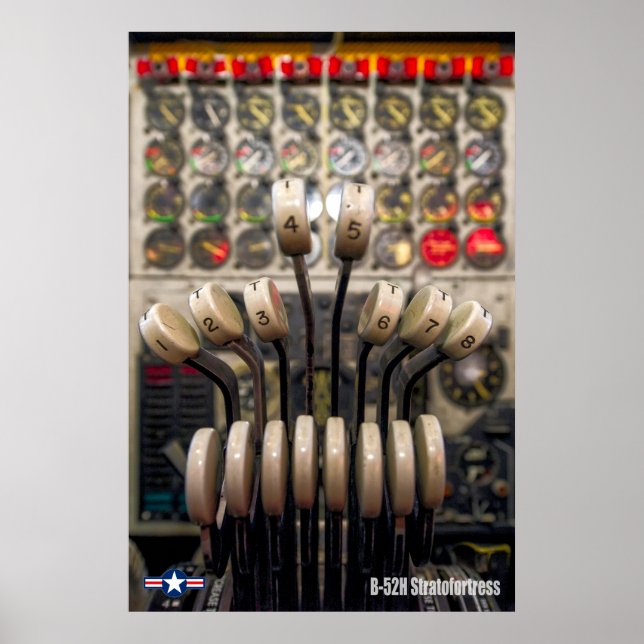 POSTER B-52H GARRAFAS DE ESTRATOFORTRESS (Frente)