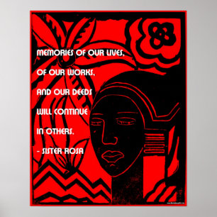 Póster B; citações da história da falta - irmã Rosa