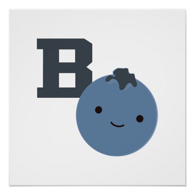 Póster B é para Blueberry (Frente)