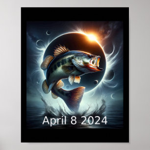 Poster B Fish Solar Eclipse abril 8 2024