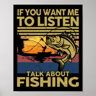 Poster B Pai Se Quiser Que Eu Ouça Falar Sobre Pesca-