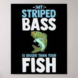 Poster B Riscado Pesca Peixe Divertido Peixe-Roca Atlânti