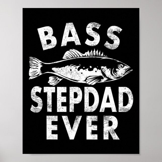Poster B Stepdad Ever Ofertas De Pesca Dia de os pais pai (Frente)