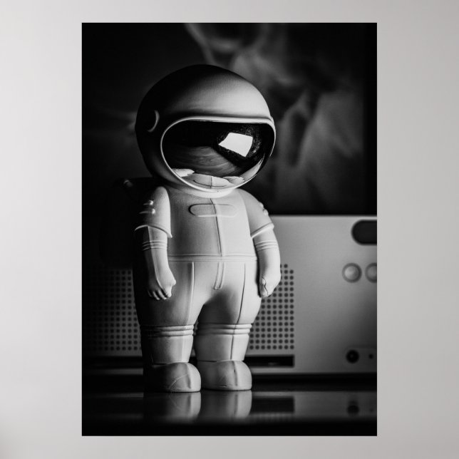 Poster B&W Astro Buddy (Frente)