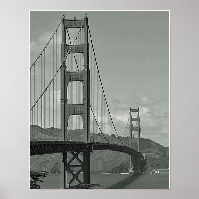 Póster B & W - Ponte da porta do Ouro (Frente)