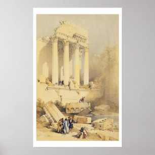 Póster Baalbec, prato 79 do Volume II da Terra Santa