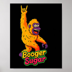 Poster Baba de Mele Açúcar Cervejas Sasquatch Yeti Nariz