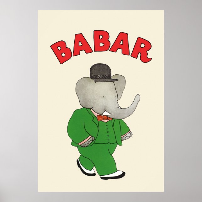 Poster Babar o elefante (Frente)