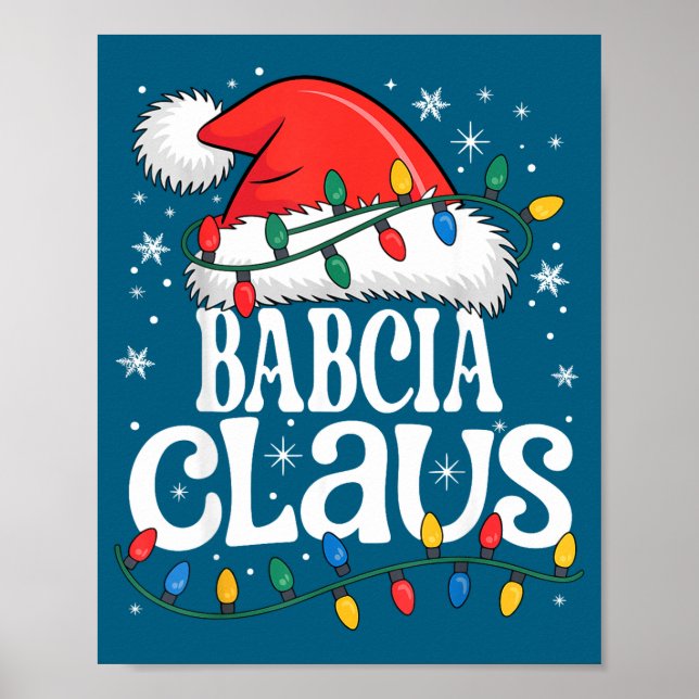 Poster Babcia Claus Funny Xmas Christmas Grandma Holiday  (Frente)