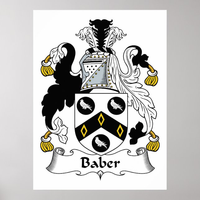 Póster Baber Family Crest (Frente)