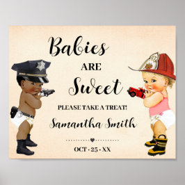 Poster Babies are Sweet Take Treat Little Recruit Shower