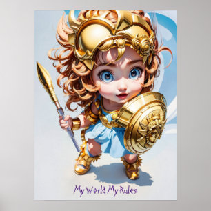 Poster Baby Athena "My World My Rules"