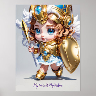 Poster Baby Athena "My World My Rules" v2