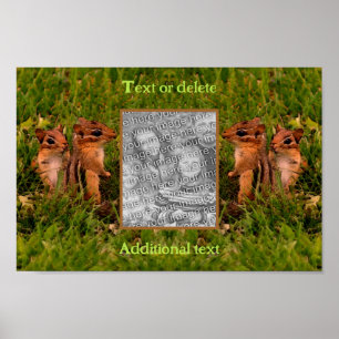 Poster Baby Chipmunks Frame Crie sua própria foto