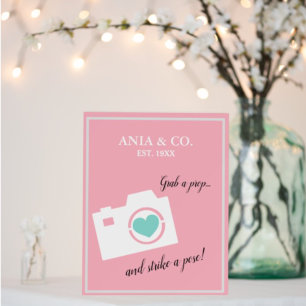 Poster BABY & CO Sprinkle Chá Foto do Booth Party Easel