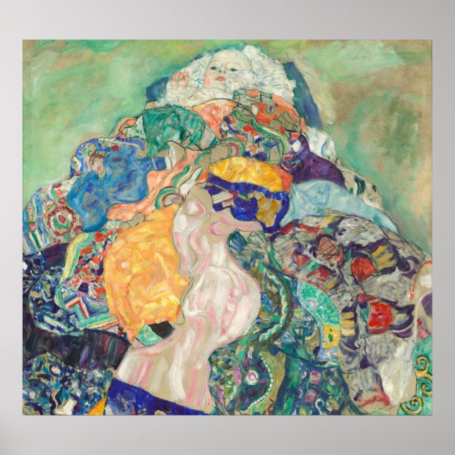 Poster Baby (Cradle) - Gustav Klimt Fine Art (Frente)