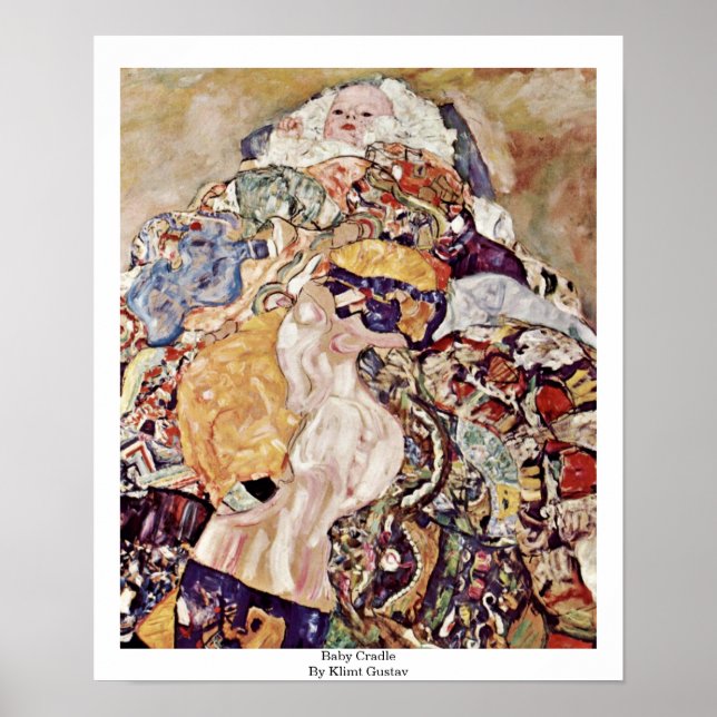 Poster Baby Cradle Por Klimt Gustav (Frente)
