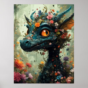 Poster Baby Dragon Fantasy