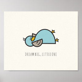 Poster Baby Duck Dream Big Little One Nursery Wall Art