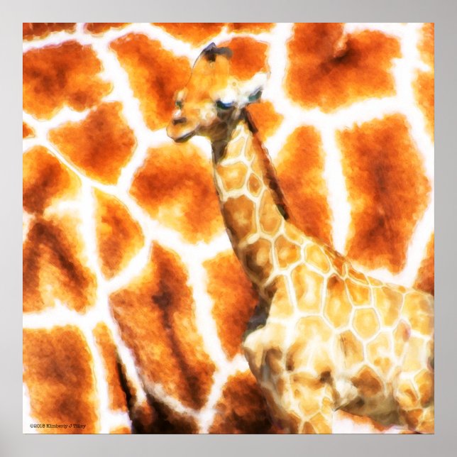 Póster Baby Giraffe (Frente)