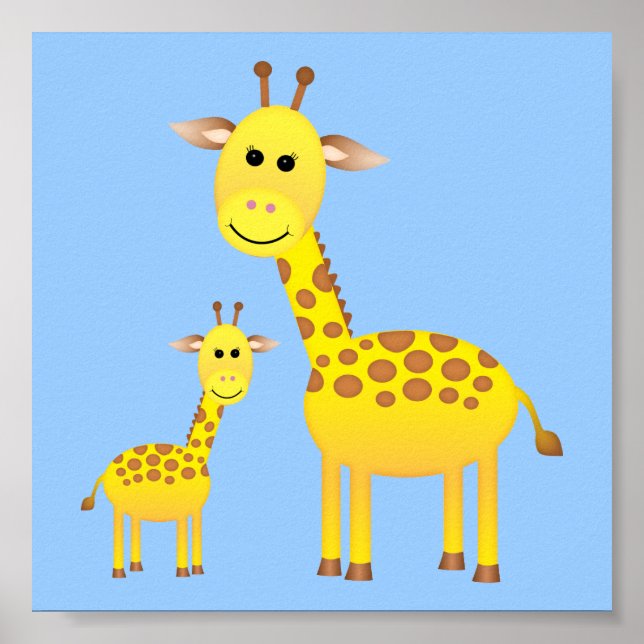 Póster Baby Giraffe/ Nursery Decor (Frente)